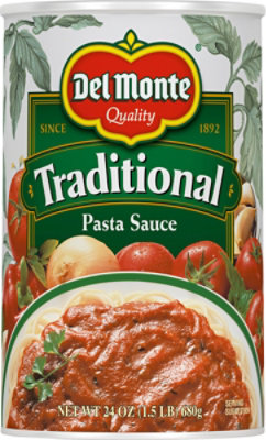 Del Monte Traditional Pasta Sauce Can - 24 Oz - Image 2