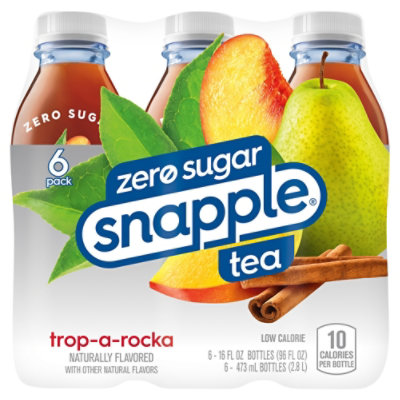 Snapple Zero Sugar Trop a Rocka Tea In Recycled Plastic Bottle - 6-16 Fl. Oz. - Image 2
