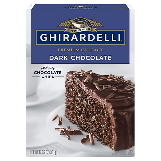 Ghirardelli Dark Chocolate Premium Cake Mix - 12.75 Oz