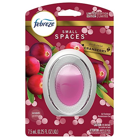 Febreze Small Spaces Fresh Twist Cranberry Odor Eliminating Air Freshener Refill - Each