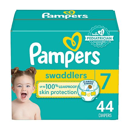 Pampers Swaddlers Active Size 7 Baby Diaper - 44 Count - Image 2