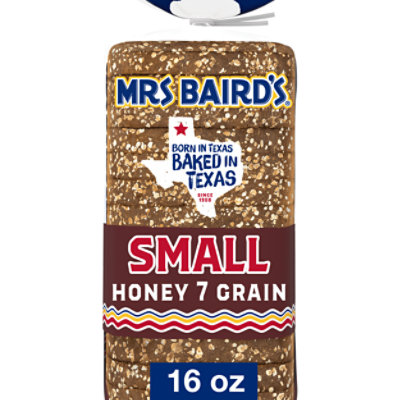 Mrs Baird's Small Honey 7 Grain Bread - 16 Oz - Image 1