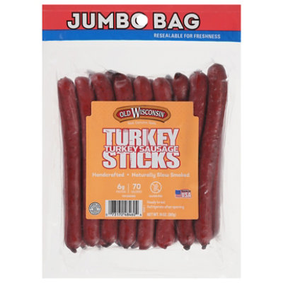 Old Wisconsin Twisted Link Turkey Snack Sticks - 14 OZ