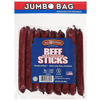 Old Wisconsin Twisted Link Beef Snack Sticks - 14 OZ - Image 2