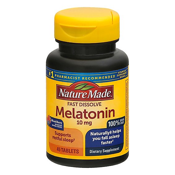 Nature Made Fast Dissolve Melatonin 10mg - 45 CT