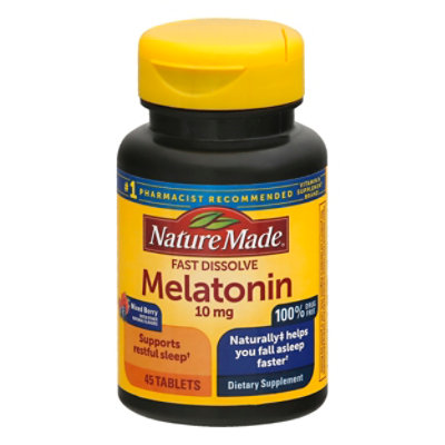 Nature Made Fast Dissolve Melatonin 10mg - 45 CT