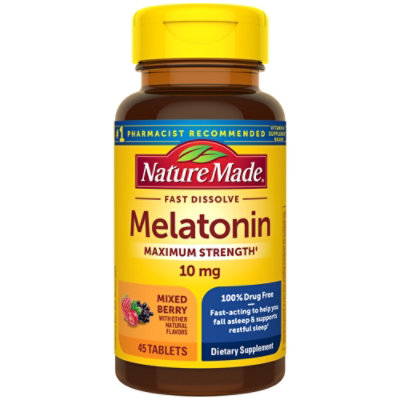 Nature Made Fast Dissolve Melatonin 10mg - 45 CT