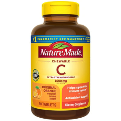 Nature Made Vitamin C Chewable 1000mg - 90 CT - Image 1