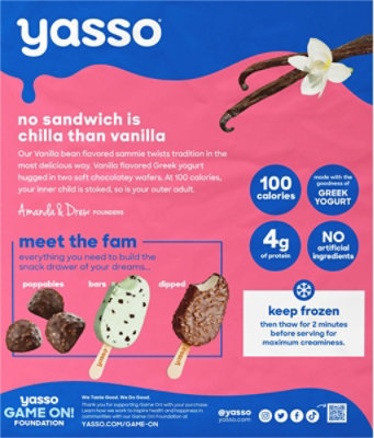 Yasso Sandwich Yogurt Vanilla Bean - 12 OZ - Image 6