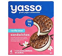 Yasso Sandwich Yogurt Vanilla Bean - 12 OZ