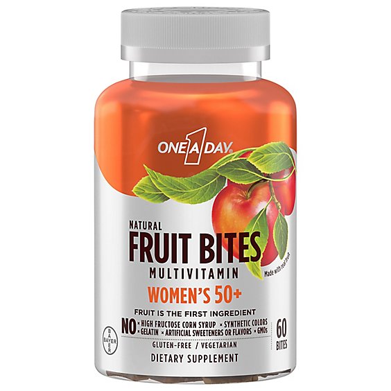 One A Day Fruit Bites For Women 50 Plus - 60 CT