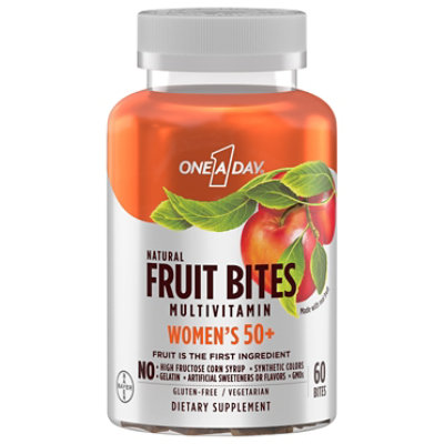 One A Day Fruit Bites For Women 50 Plus - 60 CT - Image 1