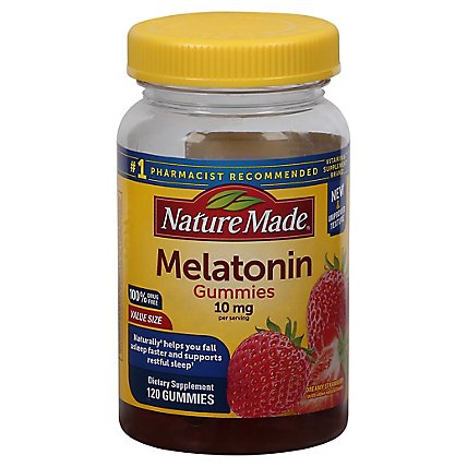 Nature Made Melatonin Gummies Strawberry 10mg - 120 CT - Image 3