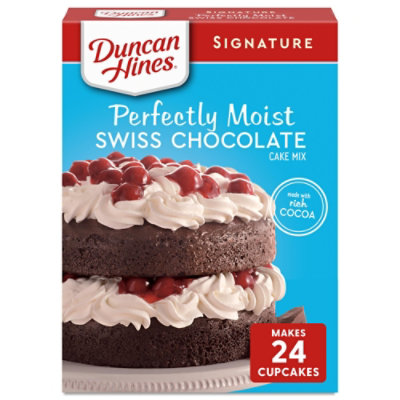 Duncan Hines Signature Perfectly Moist Swiss Chocolate Cake Mix - 15.25 Oz - Image 1