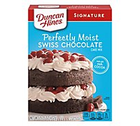 Duncan Hines Signature Perfectly Moist Swiss Chocolate Cake Mix - 15.25 Oz