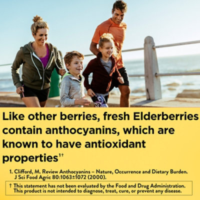 Nature Made Kids First Elderberry Dietary Supplement Gummies Raspberry  - 40 Count - Image 2