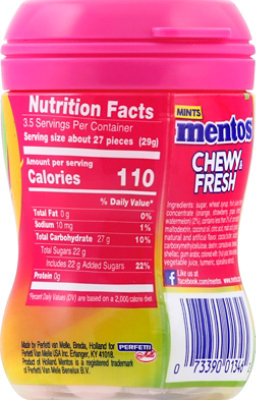 Mentos Chewy & Fresh Mixed Fruit - 90 CT - Image 3