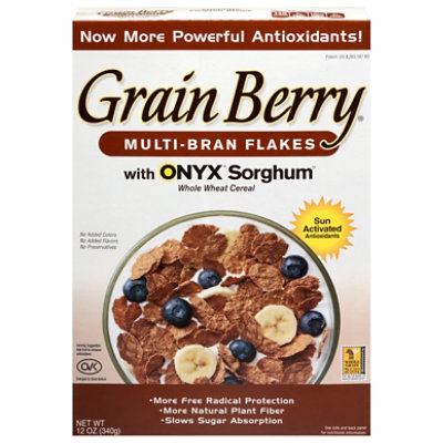 Grain Berry Cereal Multi Bran Flakes - 12 OZ