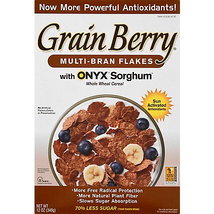 Grain Berry Cereal Multi Bran Flakes - 12 OZ - Image 2