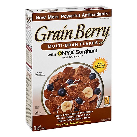 Grain Berry Cereal Multi Bran Flakes - 12 OZ