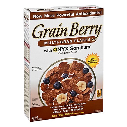 Grain Berry Cereal Multi Bran Flakes - 12 OZ - Image 1