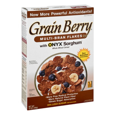 Grain Berry Cereal Multi Bran Flakes - 12 OZ