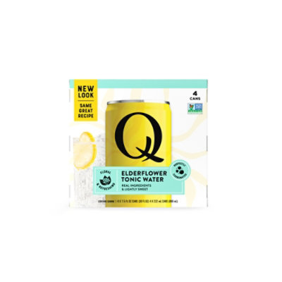 Q Mixers Premium Elderflower Tonic Water - 4 - 7.5 Oz - Image 1