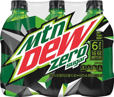 Mtn Dew Zero Sugar Cans - 6-16 FZ - Image 1