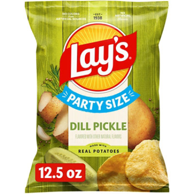 Lays Potato Chips Dill Pickle Party - 12.5 OZ - Image 2