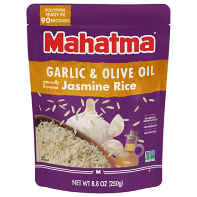 Mahatma Garlic And Olive Oil Jasmine Rice Ready to Serve In Pouch - 8.8 Oz - Image 1