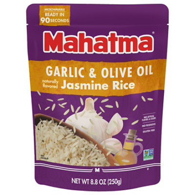 Mahatma Jasmine Rice Garlic & Olive Oil Ready To Serve - 8.8 Oz