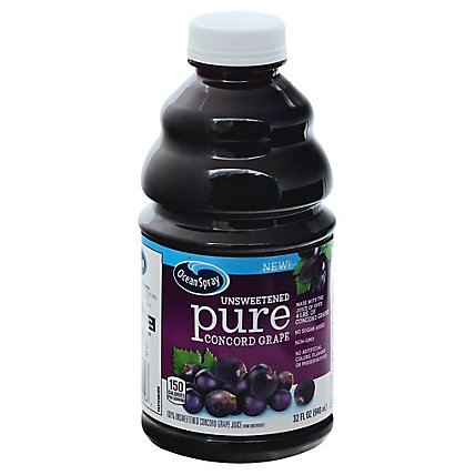 Ocean Spray 100% Pure Concord Grape - 32 FZ - Image 3