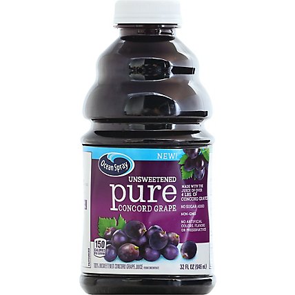 Ocean Spray 100% Pure Concord Grape - 32 FZ - Image 2