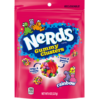 NERDS Gummy Clusters Rainbow Crunchy and Gummy Candy - 8 Oz - Image 2