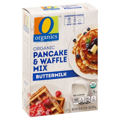 O Organic Pancake & Waffle Mix Buttermilk - 18 OZ