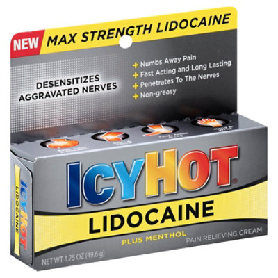 Icy Hot With Lidocaine Cream - 1.75 OZ