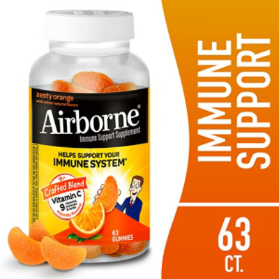 Airborne Gummies Orange - 63 CT - Image 2