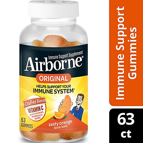 Airborne Gummies Orange - 63 CT