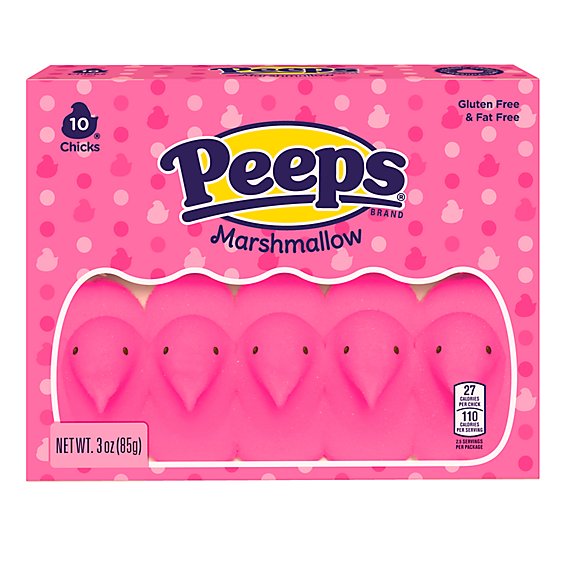Peeps Pink Marshmallow Chicks Easter Candy - 3.0 Oz