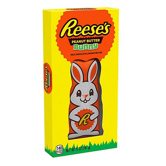 Reeses Bunny Milk Chocolate Peanut Butter Easter Candy Gift Box - 5 Oz