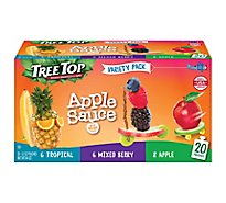 Tree Top Apple Mix Berry Tropical Variety Pack Apple Sauce Pouch - 20-3.2 OZ