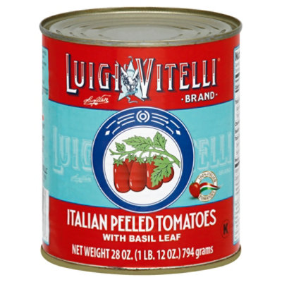 Luigi Vitelli Whole Peeled Italian Tomat - 28 OZ