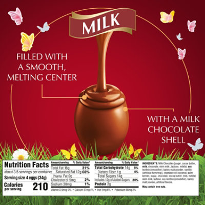 Lindt LINDOR Easter Milk Chocolate Candy Truffle Eggs Pouch - 4.4 Oz - Image 5