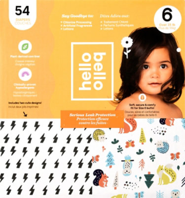 Hello Bello Club Box Diapers Size 6 Bolt Babes - 54 CT - Image 2