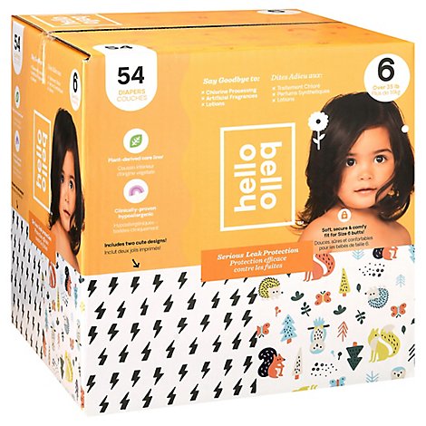 Hello Bello Club Box Diapers Size 6 Bolt Babes - 54 CT