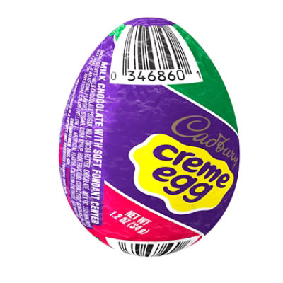 Cadbury Creme Egg Milk Chocolate And Fondant Easter Candy Egg - 1.2 Oz - Image 2