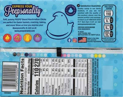 Peeps Blue Marshmallow Chicks Easter Candy - 3.0 Oz - Image 5
