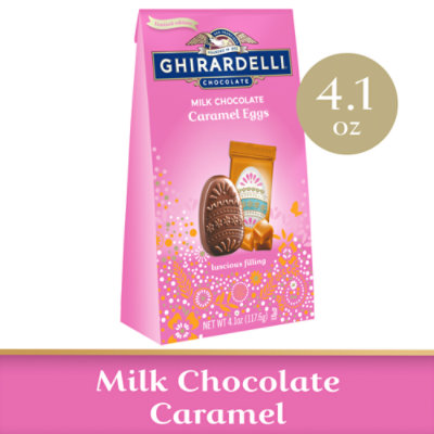 Ghirardelli Caramel Eggs Shaped Milk Chocolate With Caramel - 4.1 Oz