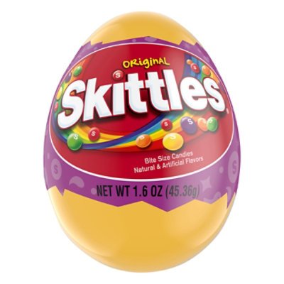 Skittles Candy Original Easter Candy Filled Basket Egg 1.6 Oz