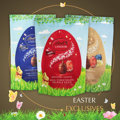 Lindt LINDOR Easter Assorted Chocolate Candy Truffle Eggs Pouch - 4.4 Oz - Image 4